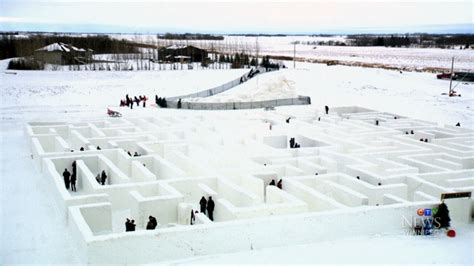 Snow maze on track to take Guinness World Record | CTV News