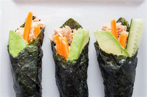 Paleo Tuna Salad Nori Wraps - Plating Pixels