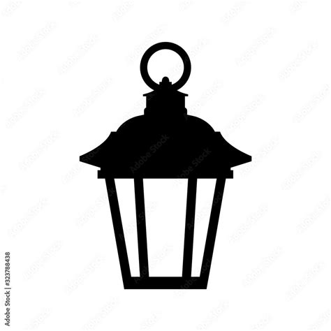 Lantern icon, logo isolated on white background Stock Vector | Adobe Stock