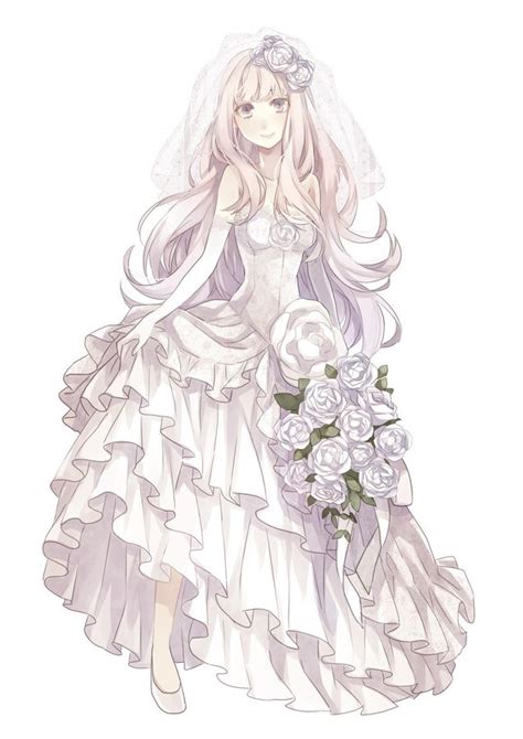 Tags: Anime, Wedding, Wedding Dress, Bouquet, Yuzuki Karu, Small ...