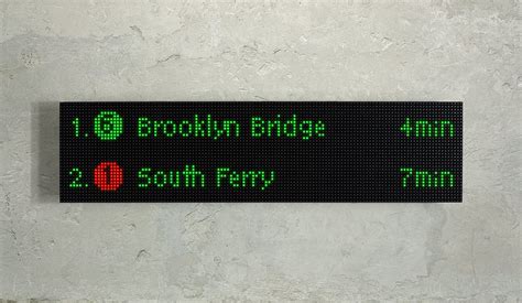 NYC Train Sign: real-time train tracking in New York City - Raspberry Pi