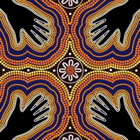 Australian aboriginal hand painting - Download Graphics & Vectors