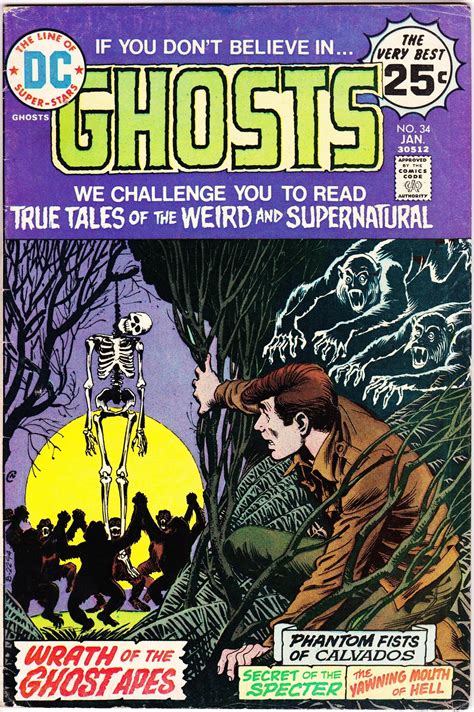 Ghosts #34 January 1975 DC Comics Grade Fine | Scary comics, Creepy comics, Vintage comic books