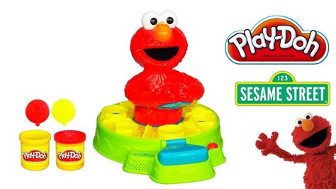 Play Doh Elmo Shape and Spin Sesame Street Playdough Playset - YouTube