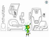 Alien Spaceship Coloring Page  Treasure Hunt 4 Kids sketch template