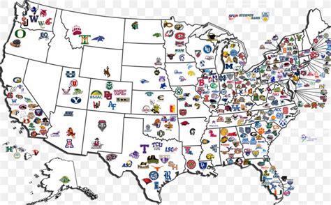 Ncaa Team Logos Map