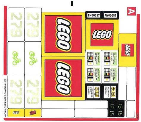 Bricker - Part LEGO - 60097stk01 Sticker for Set 60097 - Sheet 1 (20814 ...