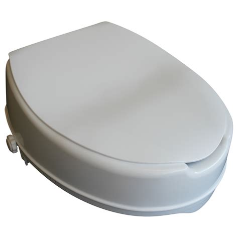 Toilet seat raiser with lid, easy to mount from LivetSomSenior ApS - AssistData