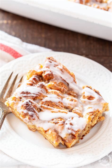 Cinnamon Roll Bread Pudding | Cooking on the Front Burner