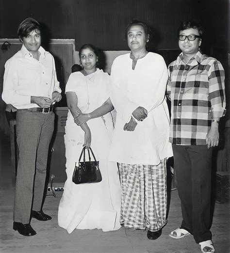 Film History Pics on Twitter: "Dev Anand, Asha Bhosle, Kishore Kumar, RD Burman"