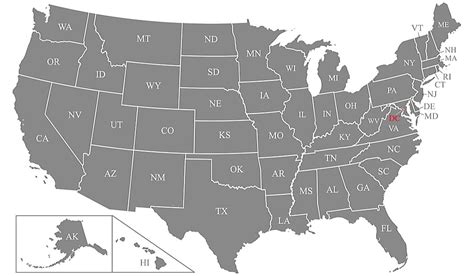 United States Map State Abbreviations