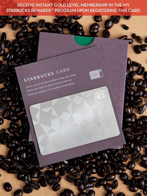 Limited Edition Metal Starbucks Card - made from etched steel :O | Starbucks card, Starbucks ...