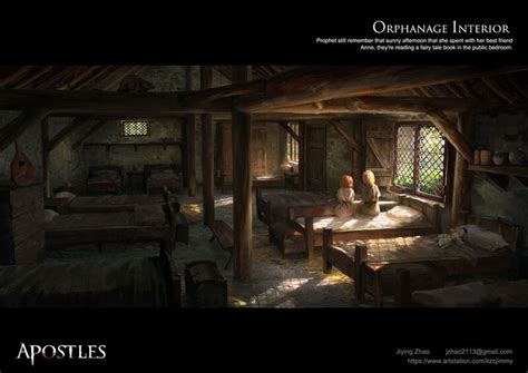 Orphanage Interior, J Zhao | Fantasy concept art, Medieval art, Orphanage