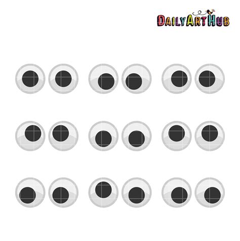 Cut Out Printable Googly Eyes - Printable Word Searches