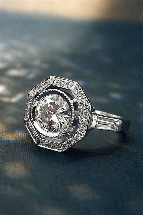 33 Art Deco Engagement Rings For Fantastic Look | Oh So Perfect Proposal