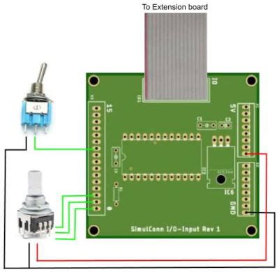 Flight simulator INPUT board for X-plane and SimVim