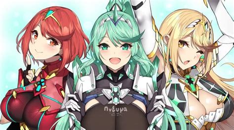 Pyra, Pneuma, & Mythra by @yatt83 : r/Xenoblade_Chronicles