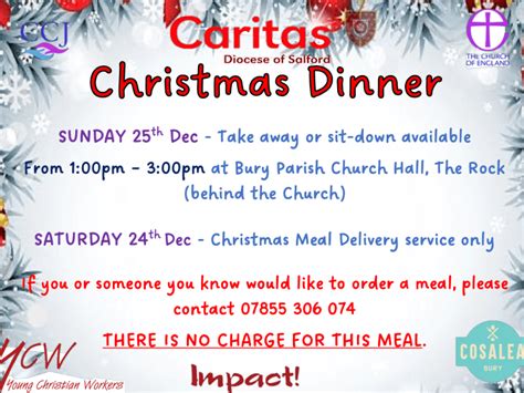 Free Christmas Dinner – St John & St Mark Church Bury