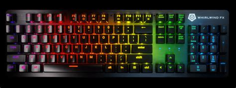 The 'Element V2' mechanical keyboard features reactive real-time RGB lighting for any game ...