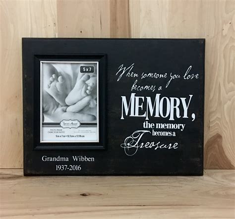 Personalized sign sympathy gift memorial frame memorial