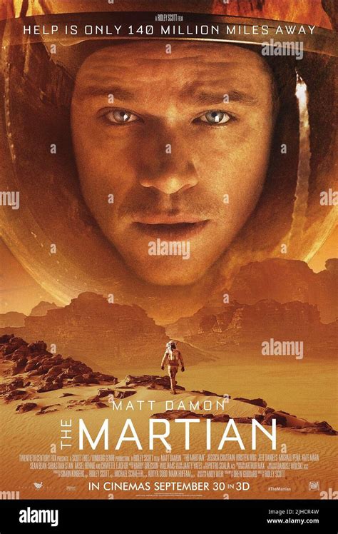 MATT DAMON POSTER, THE MARTIAN, 2015 Stock Photo - Alamy