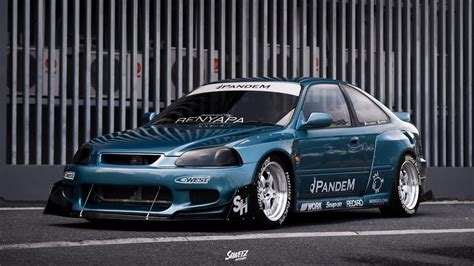 Honda Civic EJ6 Widebody [Pandem Style] - YouTube