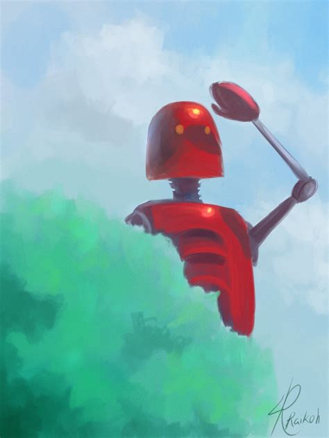 Red Robot by *Raikoh-illust on deviantART | Online art, Online art gallery