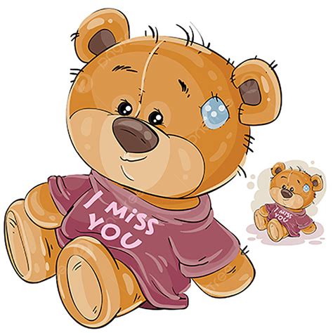 Teddy Bear Illustration Vector PNG Images, Vector Illustration Of A Brown Teddy Bear Dressed ...