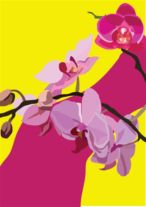 Aquarius Zodiac Art Print Flowers Orchid - Etsy