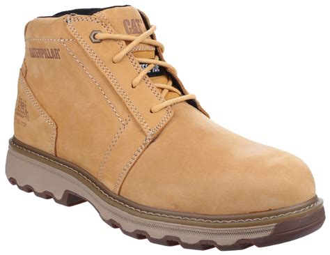 Mens Caterpillar Parker Chukka Safety Steel Toe/Midsole Work Boots ...