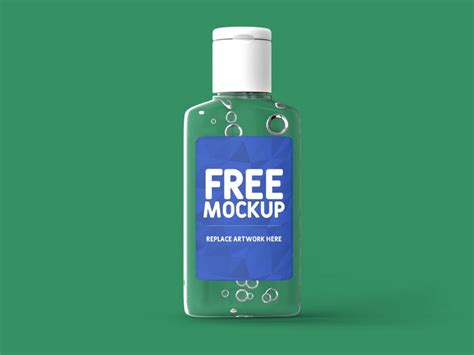 Hand Sanitizer Bottle Mockup - Mockup Love