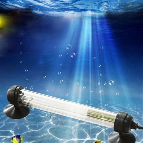 Free shipping Submersible UV Water Sterilizer Clarifier, clear pond's algae, UV light for fish ...