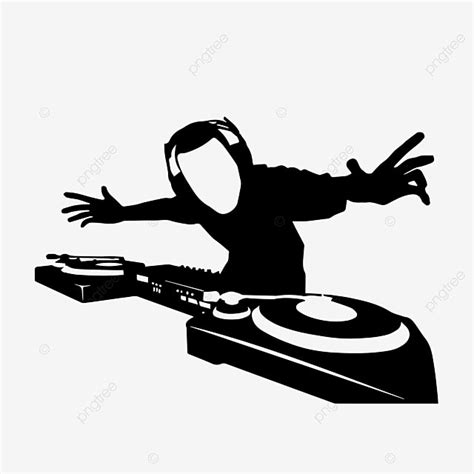 Music Man Guitar Silhouette PNG Transparent, Dj Silhouette Fashion Music Man, Dj, Illustrator ...