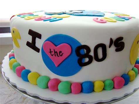 80s Theme Birthday Cake