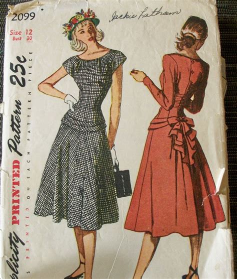 vintage dress pattern simplicity 2099 @Nicole Novembrino Novembrino ...