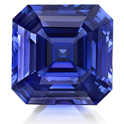 Asscher Cut Lab Grown Blue Sapphire Loose Stone - asscher-blue-sapphire ...