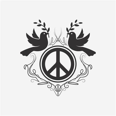 peace logo and design vector illustration concept design 34958153 ...