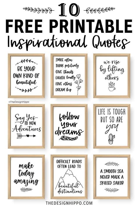 150+ Free Wall Art Home Decor Printables and Planners | Printable inspirational quotes ...