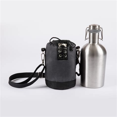 Growler Tote + 64oz Stainless Growler - Picnic Time - Touch of Modern