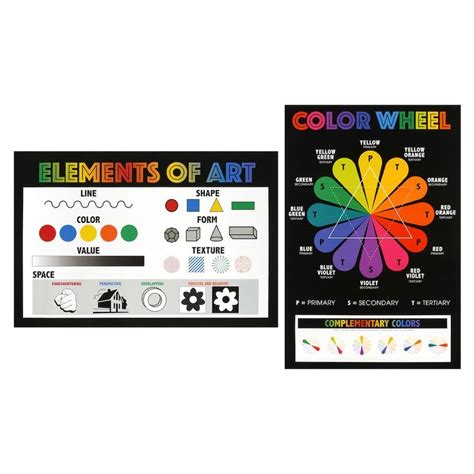 Color Wheel & Elements of Art Posters by B2C™ | Michaels | Elements of art, Poster art, Color wheel