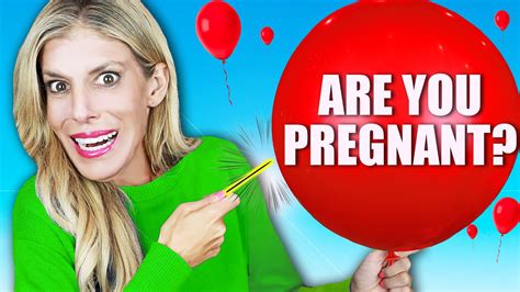 Am I Pregnant? If You Lie the Balloon Will Pop - Rebecca Zamolo - YouTube