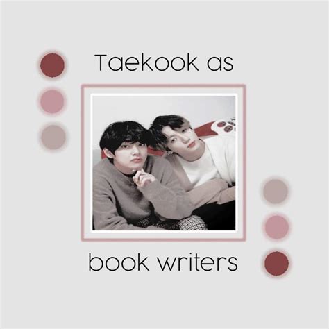 Taekook as book authors/writers⇚ | ARMY's Amino