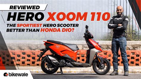 Hero XOOM 110 Review | FIRST SCOOTER with Cornering Lights | BikeWale - YouTube