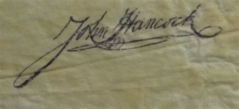 Coach's Corner - John Hancock hand signed cut signature.