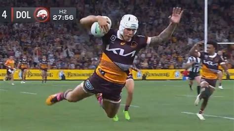 Brisbane Broncos' Reece Walsh runs entire length of the field for ...