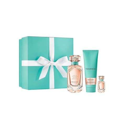 TIFFANY & CO ROSE GOLD 3 PCS SET FOR WOMEN: 2.5 EAU DE PARFUM + 0.16 ...