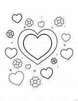 Free Printable Hearts And Roses Coloring Pages sketch template