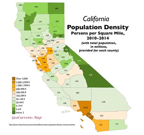 California population density 2010-2014 [1472 × 1380] : MapPorn