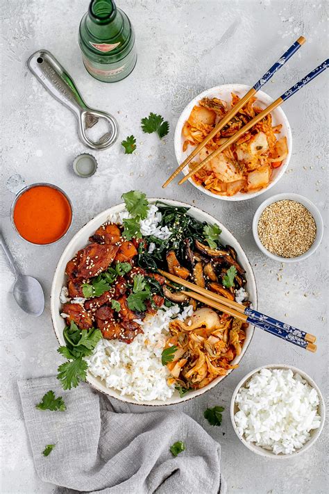 Korean Chicken Bowl with Rice