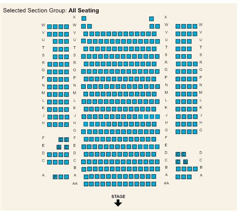 seating chart for town hall nyc